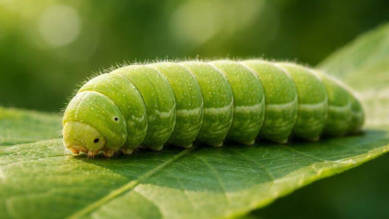 Sonhar com Lagarta Verde: Significados, Transformação e Sorte
