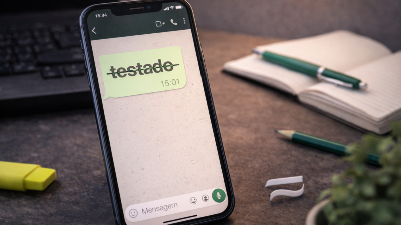 Como riscar uma palavra no WhatsApp: passo a passo e dicas